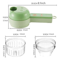 4-in-1 Electric Vegetable Cutter | Portable Food Chopper