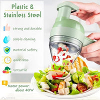 4-in-1 Electric Vegetable Cutter | Portable Food Chopper