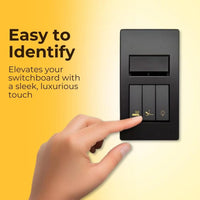 Premium Gold Switch Label Stickers – Fan, Light, AC Icons