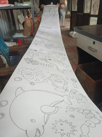 Kids DIY Painting Drawing Paper Roll