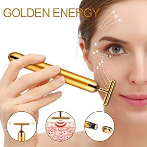 24K Gold Beauty Bar – Anti-Aging Electric Face Roller