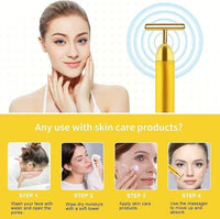24K Gold Beauty Bar – Anti-Aging Electric Face Roller